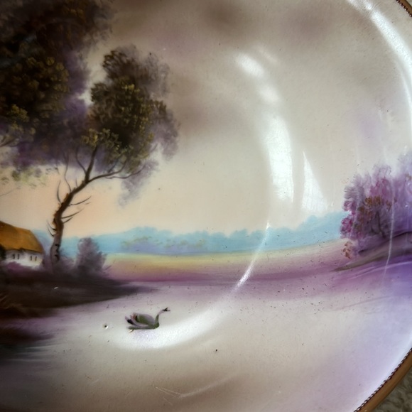 Gorgeous Vintage Noritake Hand Painted Serving Dish - Picture 7 of 14